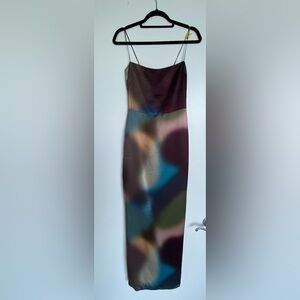 Reformation Frankie Silk Dress